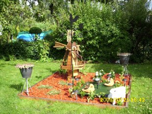 Garten 'neuer Platz für die Windmühle'