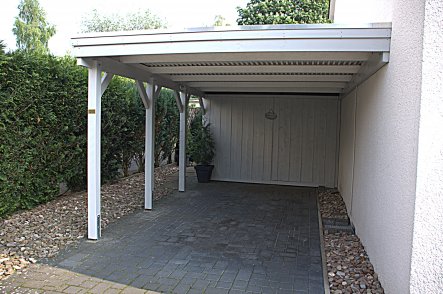 Garten 'Carport Neubau mit Diver´s Lounge'