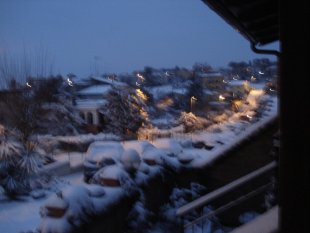 Schnee auch in Rom