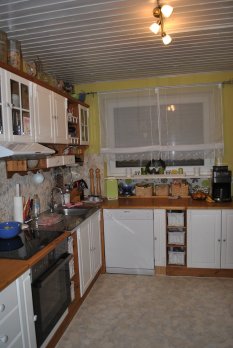 Küche 'Küchenfronten weiß gestrichen/vorher/nachher'